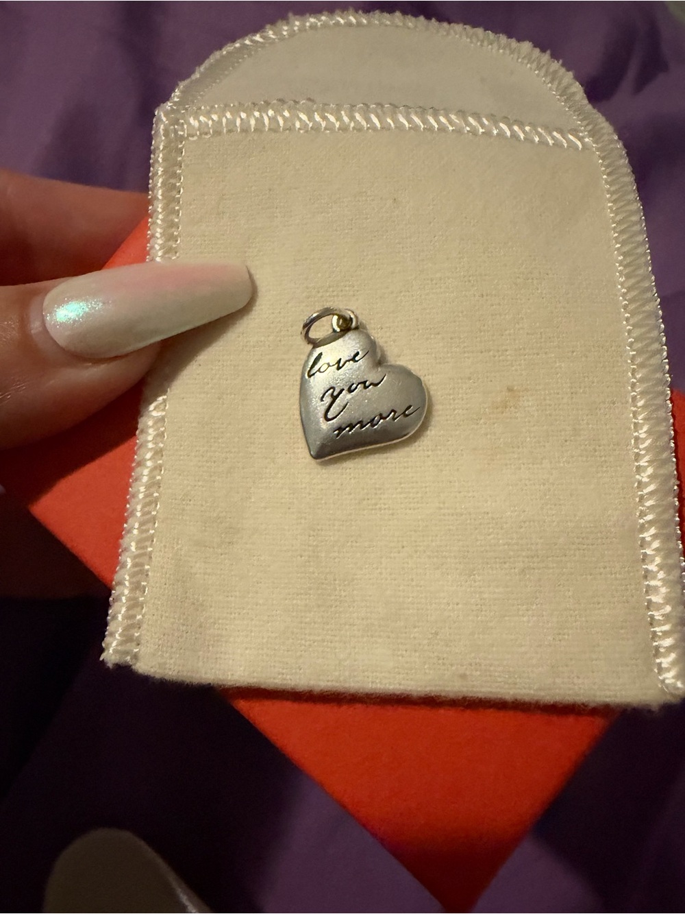 James Avery Sterling Silver 'Love You More' Heart Pendant - Silver